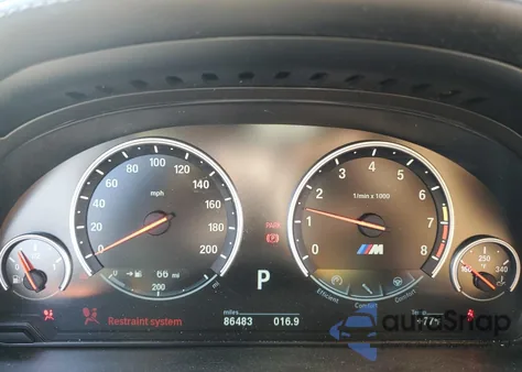 2017 BMW X6 M from USA, damaged, VIN 5YMKW8C39H0U72180